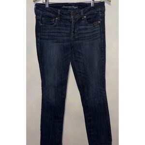 American Eagle  Boot Jeans Dark Wash Next Level Stretch Size 10 Regular